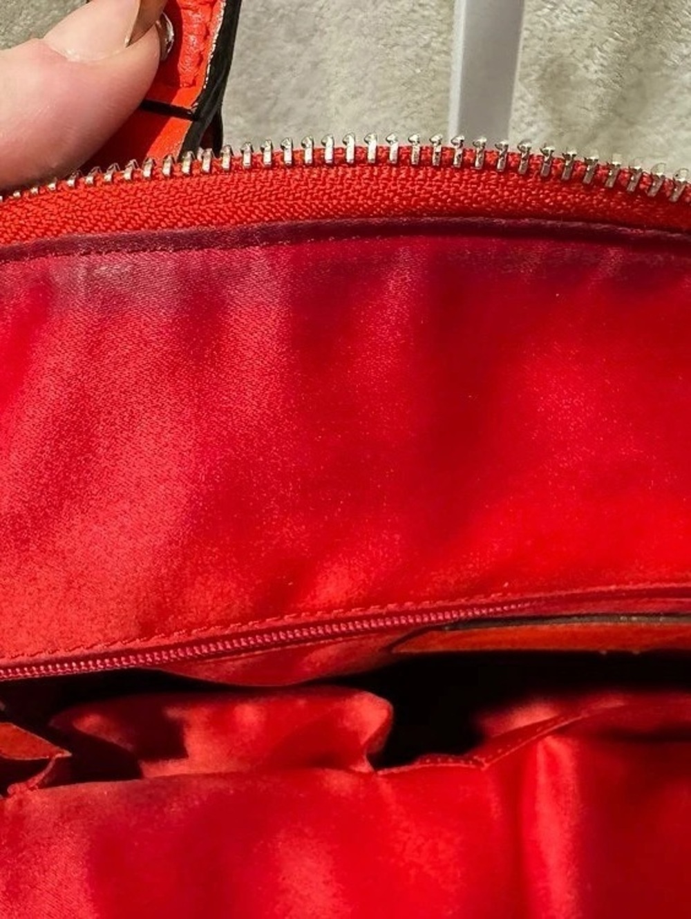 Coach Signature Canvas Tote in Brown & Orange - Picture 9 of 10